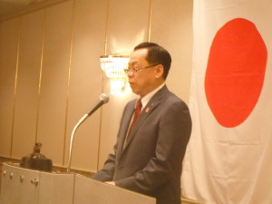御礼挨拶　刀根ガバナーノミニー